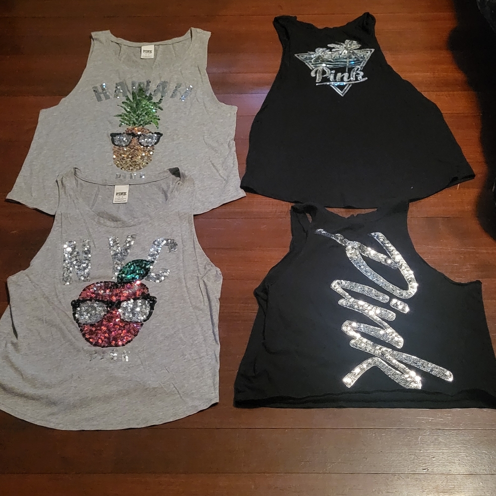PINK Victoria's Secret Bling Tank Top Bundle